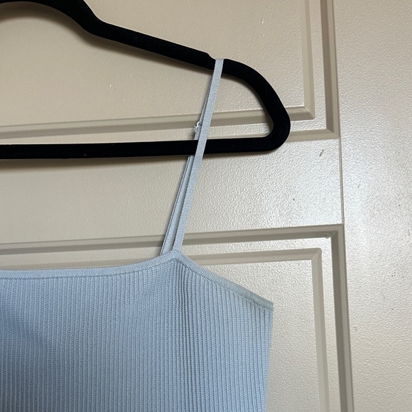 Aritzia Babaton Light Blue Ribbed Camisole - Picture 3 of 6